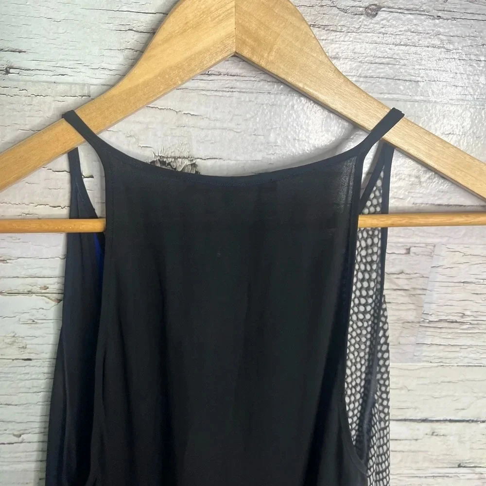 BCBGMAXAZRIA Cici Asymmetrical Colorblock Slip Midi Dress | small - Picture 5 of 8